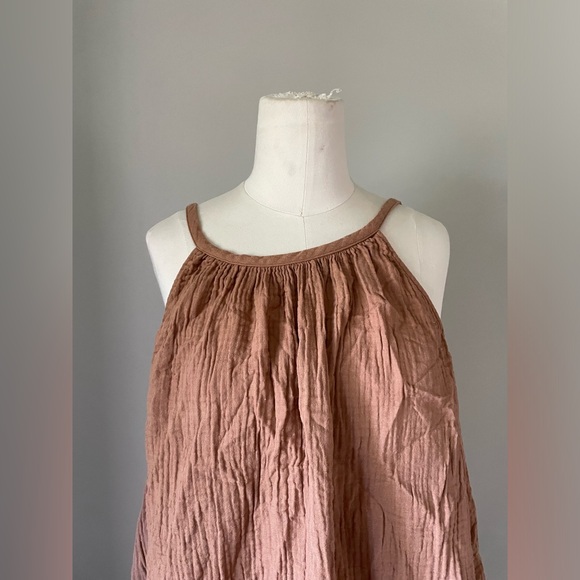 Jenni Kayne Gauze brown dress XL maxi - Picture 4 of 5